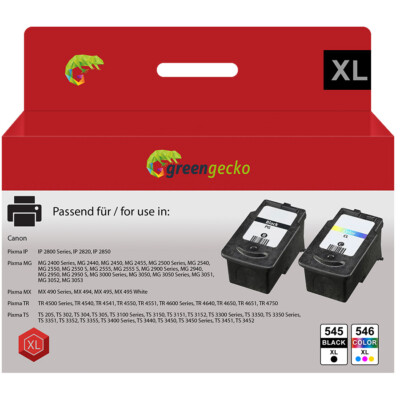 Patronen für Canon PG545 CL546 XL Pixma MG 2450 2550 2950 3050 TS 3150 3350 3450