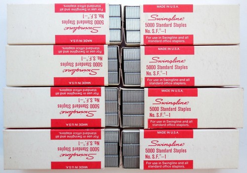Vintage Swingline 5000 SF-1 Staples Made in USA - Complete Box of 5000 Staples - Picture 10 of 11