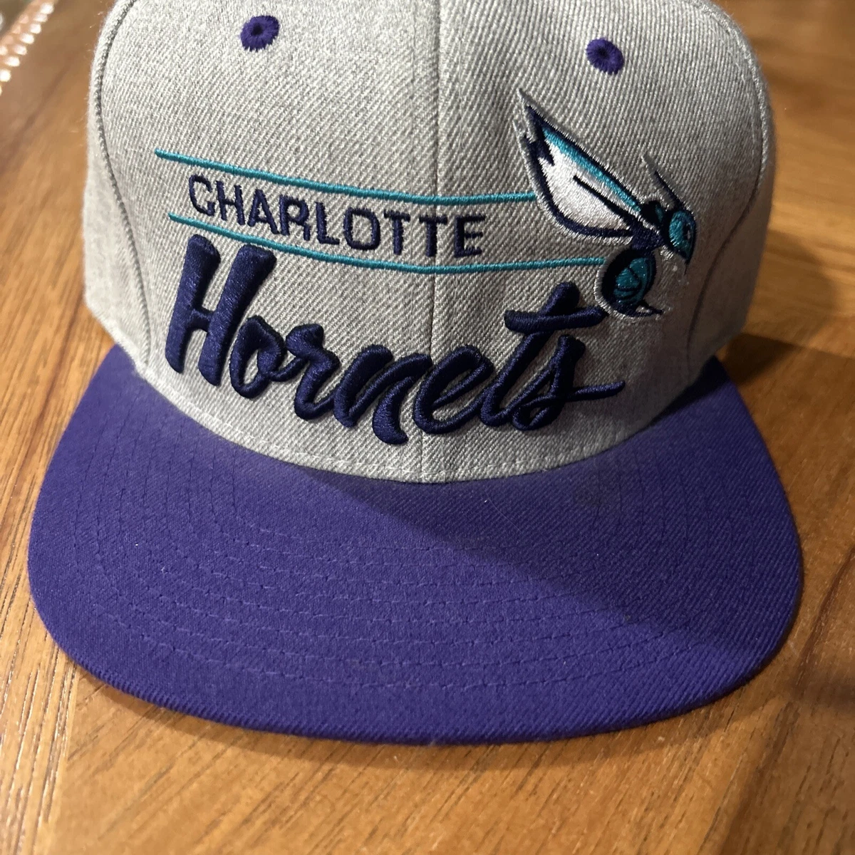 Mitchell Ness Snapback Hat Charlotte Hornets Throwback New eBay