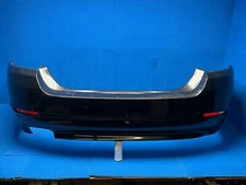 2011-2016 BMW 5 528xi F10 BLACK SAPHIR REAR BUMPER COVER W/ PARKING SENSOR OEM
