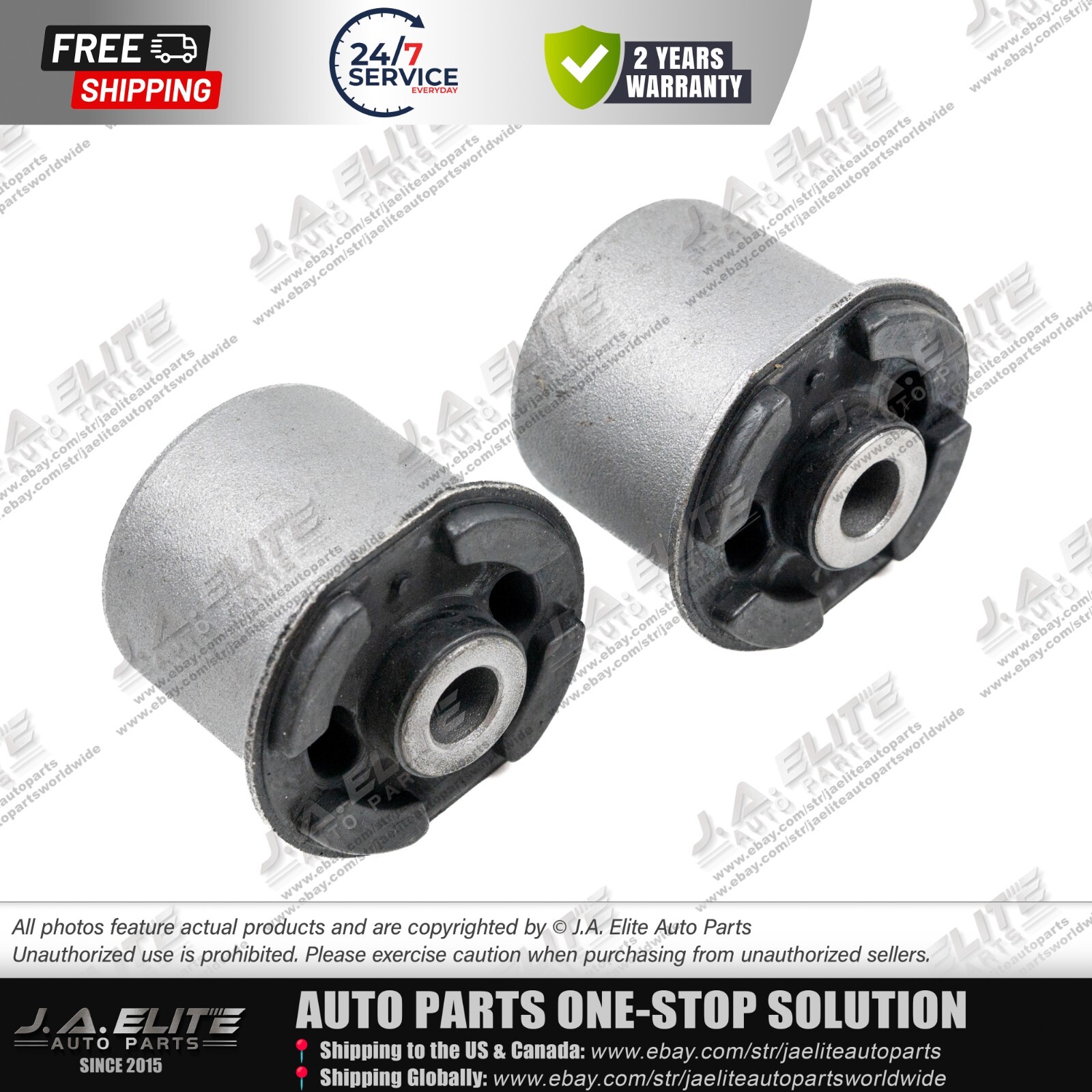 2pcs Front Upper Control Arm Bushing fit Maserati Levante, 670031994 670031995