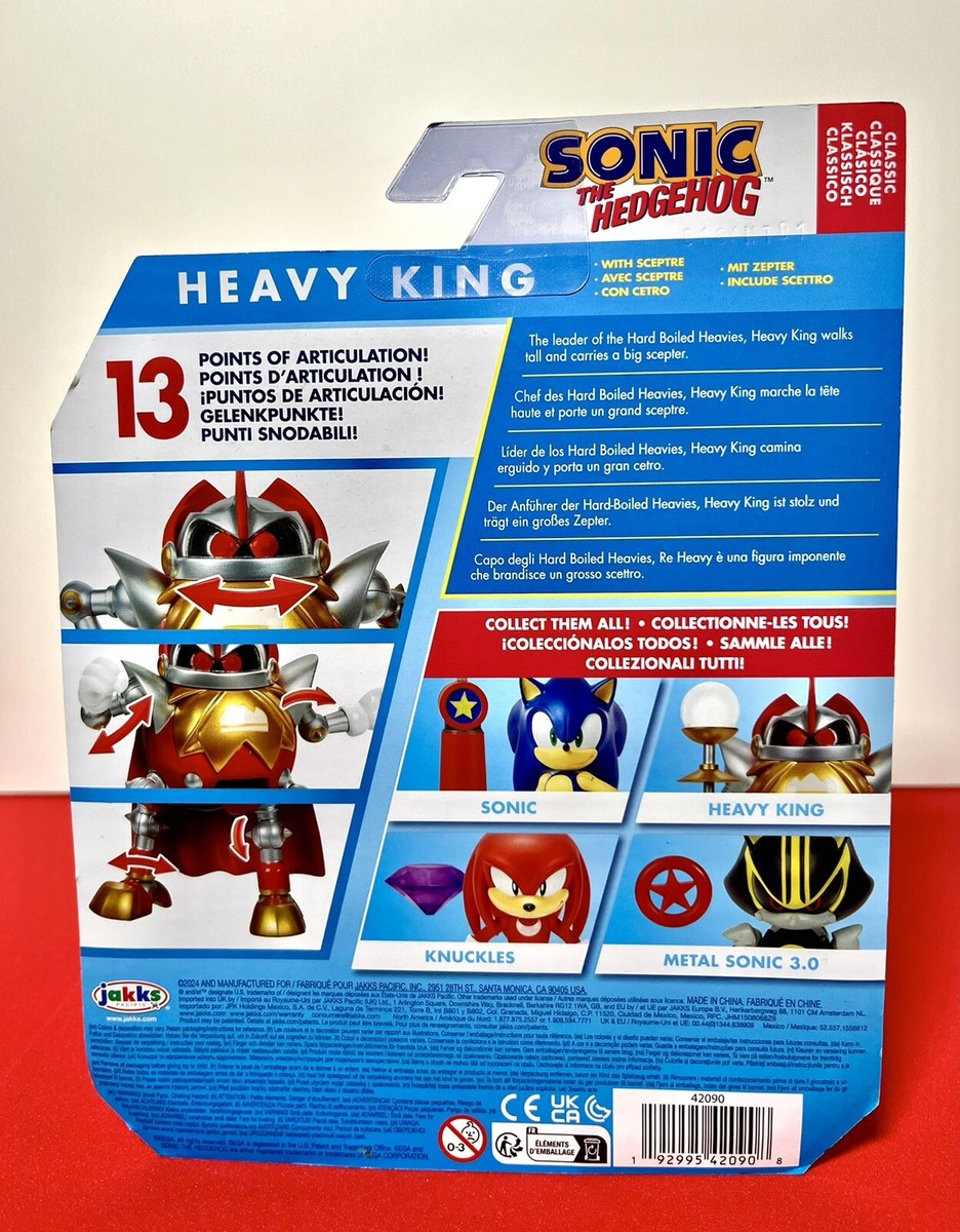 2024 JAKKS Pacific Sonic the Hedgehog Figure: CLASSIC HEAVY KING