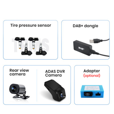 Reverse camera, DAB+Box, DVR Camera Accessories for Android car stereo Radio