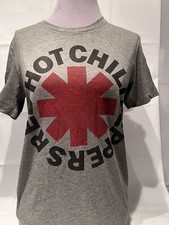 Red Hot Chili Peppers Men's Small NewConcertT  Gray Crew Short Sleeve T-Shirt