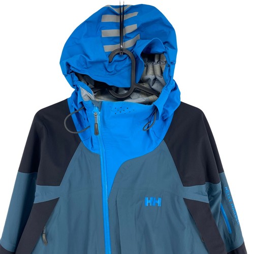 Blue Waterproof Hooded Ski Jacket Size 