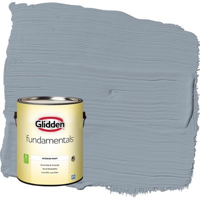 Grab-N-Go Quicksilver Blue Flat Interior Paint 1 Gallon