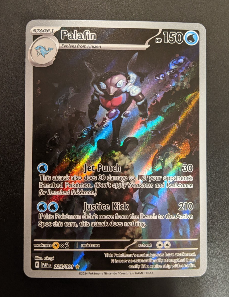 Palafin 225/91 Palden Fates Illustration Rare Pokemon Card NM