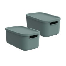 ROTHO 2er-Set Aufbewahrungsbox 12L Albula Lig...