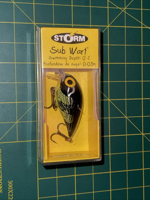 STORM Sub Wart Fishing Lure SUBW04 505 SUBWART BUMBLE BEE / BOURBON Vintage NIB
