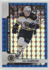 2017 O-Pee-Chee Platinum Marquee Rookies Royal Blue Cubes 76/99 Jake DeBrusk hj3