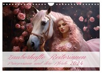"Calendar 2027 · US Version · Enchanting Horsewomen (Wall Calendar 2027 12\" × 8\""