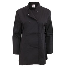 Image of Dennys Womens/Ladies Long Sleeve Fitted Chef Jacket BC3470