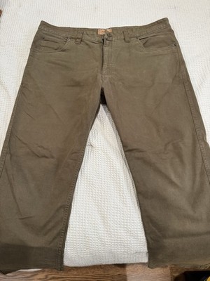 Schoffel Mens Olive 5 Pocket Jeans 42x30 Regular Fit