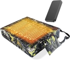 Heated Hunting Seat Cushion Pad Thermal Hunting Seat with 10000 Mah Power Bank A