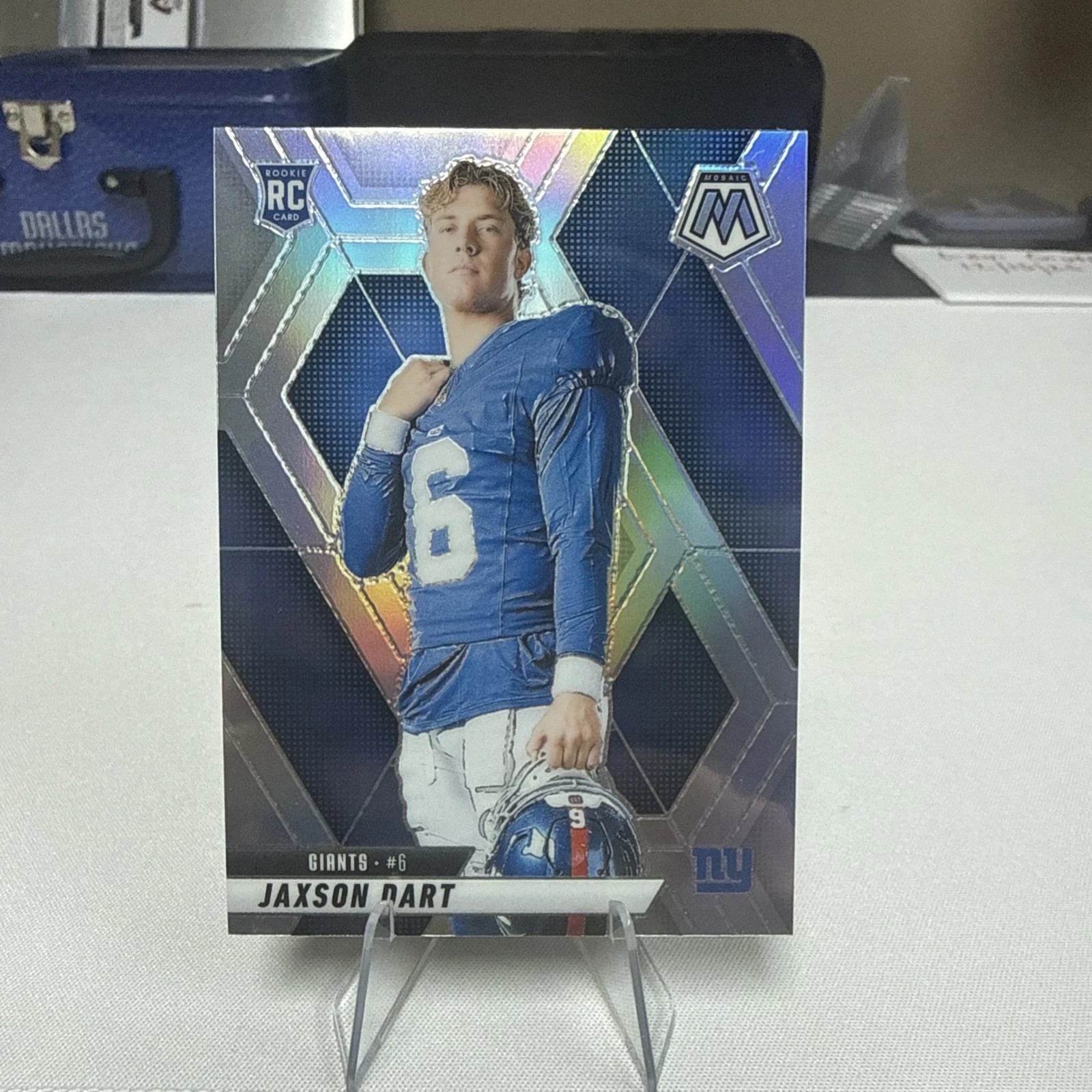 2025 Panini Mosaic - Jaxson Dart True Silver Prizm Rookie Variation (RC) #288 NY