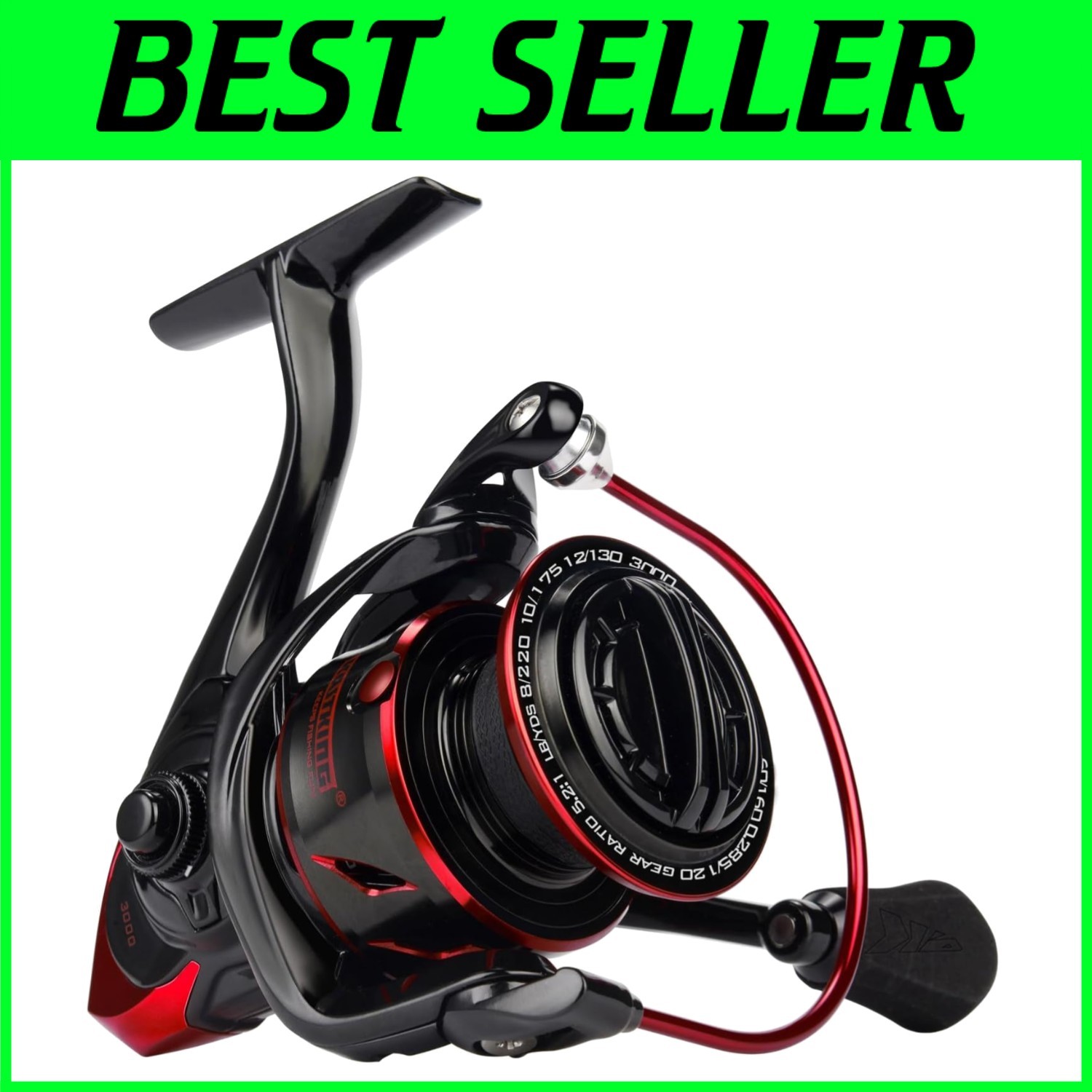 Sharky III Fishing Reel - Oversize Shaft, 10+1 Stainless BB