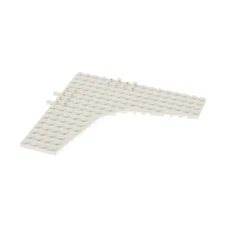 1x Lego Wedge Building Plate 16x16x1 White with 4 Pins Slanted Wings 4619 42609c01