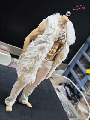 Cool Clothes Fur Coat Tops Pants Outfit Fit for 12'' Action Figure Warrior 1/6 