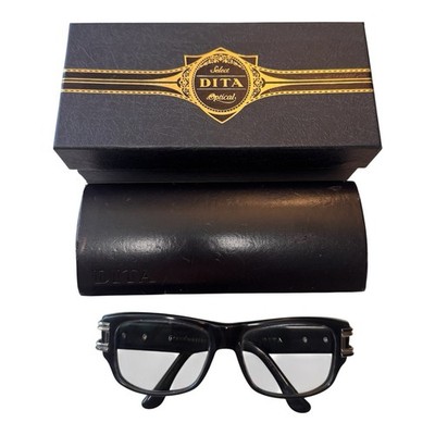 DITA Eyewear Grandmaster One Eyeglass Frames Black / Smoke / Silver RARE