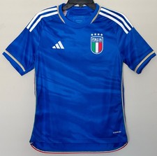 🇮🇹 Italy Soccer Jersey Boys Youth Size Large (13-14Y) Shirt Blue adidas