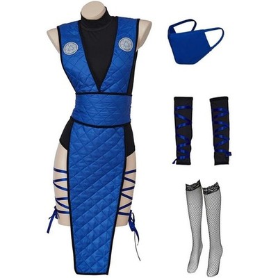 Women's Sub-Zero Reptile Scorpion Cosplay Costume Sexy Ninja Suit