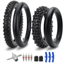 60/100-14 2.50-14 Front 80/100-12 3.00-12 Rear Dirt Bike Tire and Inner Tube ...