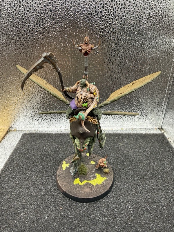 Warhammer AoS 1x Pusgoyle Blightlord Painted Maggotkin Of Nurgle Chaos Daemons