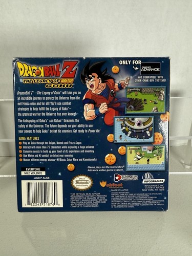 Nintendo GBA Dragon Ball Z: The Legacy of Goku 2002 In Box W Manual No Poster - Picture 11 of 18