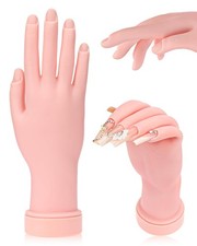 Practice Hand for Acrylic Nails Soft Touch Mannequin Hand for Nails, Flexible an