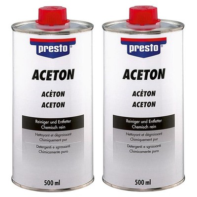 Presto Aceton 2x 500 ml. Reiniger und Entfetter
