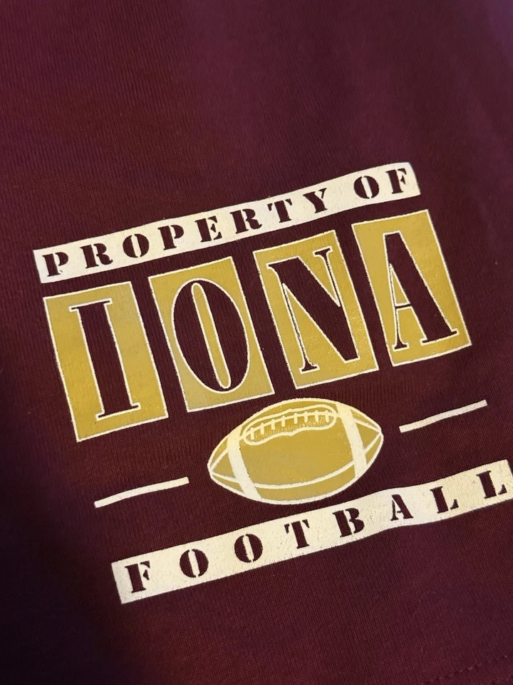 Vintage Iona University 1980s 80s Red Made In USA Cotton Shorts Size XXL - Image 3 of 4