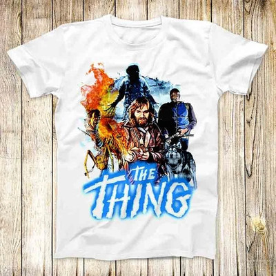 The Thing Cult Horror Poster Cotton T Shirt Full Size S-5XL