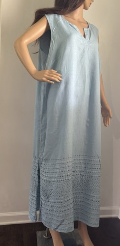 Pure jill ~ GORGEOUS FULL LENGTH LINEN DRESS 1X / 2X ~Pretty and Feminine GREAT! - Picture 8 of 8