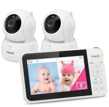 VTech VM924-2 Video Baby Monitor with 2 Cameras, Pan and Tilt, Baby Monitor 