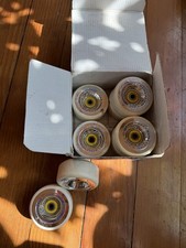 Roll-Line Giotto Roller Skate Wheels Set 63mm Width 60D hardness and bearings.