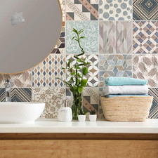 36 stickers tile 10x10 kitchen bathroom - PVC tiles waterproof cements