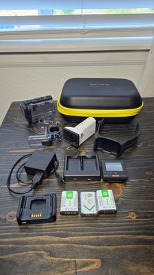 Sony FDR-X3000 4K Action Camera Bundle w/REMOTE, Waterproof Case,  charger +