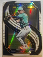 2025 Panini Select Colt Emerson White Prizm Premier Level /99 Mariners