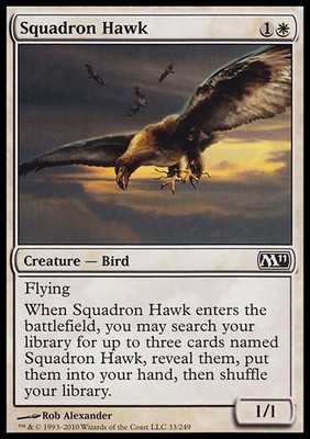 MTG SQUADRON HAWK EXC - FALKE OF THE SQUADRON - M11 - MAGIC