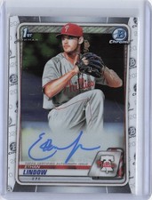 2020 Bowman Chrome #CPA-EL Ethan Lindow Prospect Auto Baseball MLB Diamondbacks