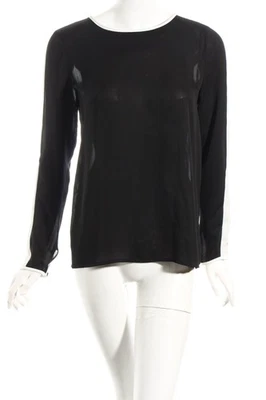 IMPERIAL Blouse à enfiler Dames Blouse T EU 36 noir-blanc style transparent - Photo 1/4