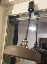 Hängelampe Zugpendel Deckenlampe aus Blech 70er Jahre Design Space Age retro