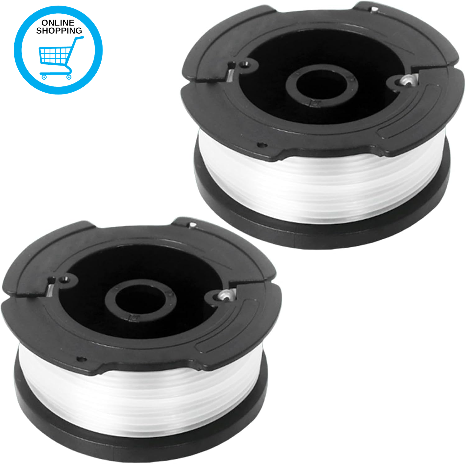 2 Pcs Strimmer Spool for Black and Decker,Strimmer Wire Refills 30Ft Each,Af-100