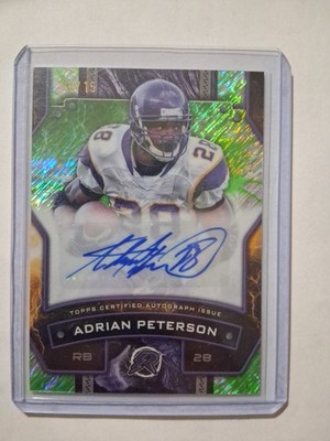 25 Topps Resurgence Signatures Card Adrian Peterson Minnesota Vikings #RS-AP /15