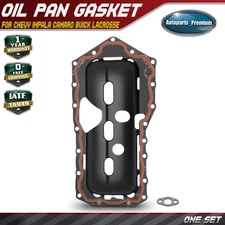 Engine Oil Pan Gasket Set for Chevy Impala Camaro Buick LaCrosse Regal Pontiac