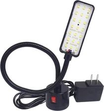 Led Magnetic Work Light 21 LEDs 300mm FlexibleGooseneck lamp 500 Lumens 120 Volt