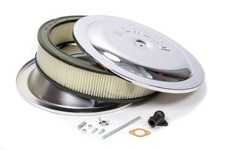 Moroso 14in Chrome Round Air Cleaner Assembly 3in Element Moroso 14in Chrome Round Air Cleaner Assembly 3in Element