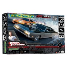 Scalextric C1458M Fast and Furious Hot Laps Charger vs Supra Slot Car Race Set