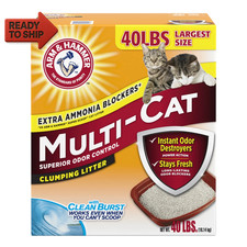 Superior Odor Control Cat Litter, Multi-Cat Clumping Litter, Clean