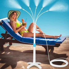 Misters for Outside Patio, Adjustable Riser Tube (up to 46in) with 26.2FT (8M...